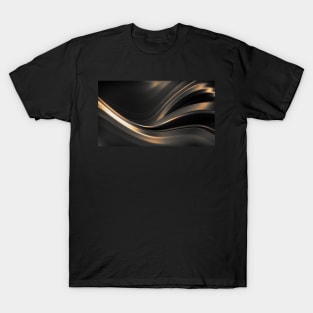 Dark Gold Abstraction T-Shirt